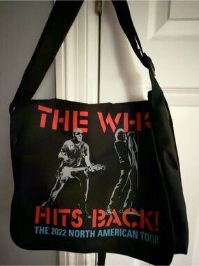 The Who VIP Concert Merch. Messenger Bag. Lightweight and versatile. New!
